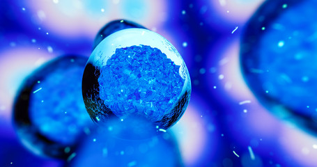 Wall Mural - creative image of embryonic stem cells, cellular therapy. 3d illustration