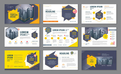 Wall Mural - Abstract Presentation Templates, Infographic elements Template design set