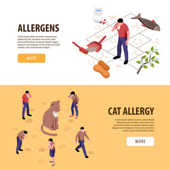 Sticker - Isometric Allergy Banners