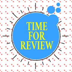 Wall Mural - word writing text time for review. business photo showcasing evaluation feedback moment perforanalys