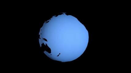 Wall Mural - the rotation of the planet earth. 3d rendering