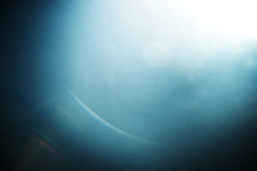 Poster - Easy to add overlay or screen filter over photos. Abstract sun burst. Digital lens flare background. Gleams rounded and hexagonal shapes, rainbow halo, iridescent glare.