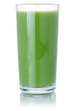Kiwi Green Smoothie Fruit Juice Drink Kiwis In A Glass Isolated On White