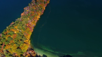 Canvas Print - 紅葉の八丁出島空撮