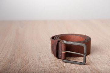 Leather belt