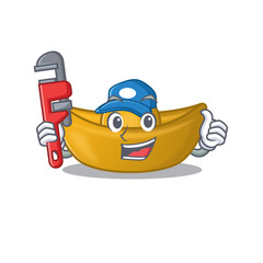 Sticker - Plumber chinese ingot on cartoon character mascot design