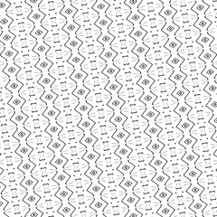 Poster - BLACK AND WHITE ABSTRACT PATTERN