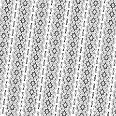 Canvas Print - BLACK AND WHITE ABSTRACT PATTERN