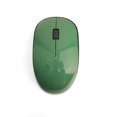 Wireless office mouse on white background