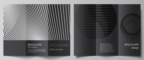 the minimal vector layouts. modern creative covers design templates for trifold brochure or flyer. g