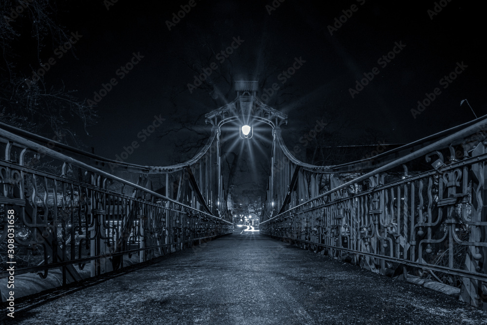 Most Groszowy w Opolu - obrazy, fototapety, plakaty 