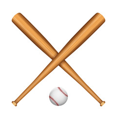 Wall Mural - Baseball bat and ball