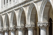 Doge`s Palace or Palazzo Ducale close-up, Venice, Italy. It is a famous tourist attraction in Venice.