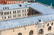 Doge's Palace or Palazzo Ducale taken from above, Venice, Italy. Doge`s house is a famous historical landmark of Venice.