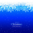 blue christmas winter snowflakes beautiful background design