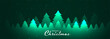 © starlineart - merry christmas glowing trees banner design template