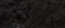 Luxurious Dark Gray Agate Marble Texture With Brown Veins. Polished Marble Quartz Stone Background Striped By Nature With A Unique Patterning, It Can Be Used For Interior-Exterior Tile And Ceramic.