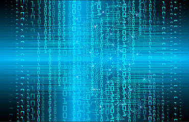 blue cyber circuit future technology concept background