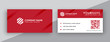 modern business card design . double sided business card design template . red business card inspiration