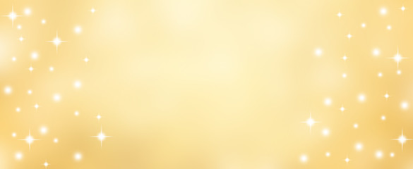 Wall Mural - abstract blur soft gradient gold color background with star glittering light for show,promote and ad