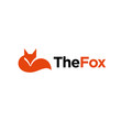 simple minimalist geometric fox, wolf logo design vector template illustration. universal fox symbol icon. media, technology, website, company symbol icon