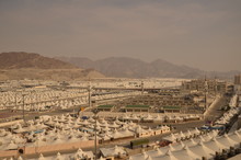 MIna Hajj Tents, Mecca, Saudi Arabia, Pilgrimage Will Stay In These Tent In Mina, When Hajj Season