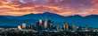 Los Angeles Skyline at sunset