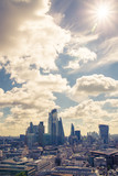 Fototapeta  - City of London view, business, banking and office area. London, UK