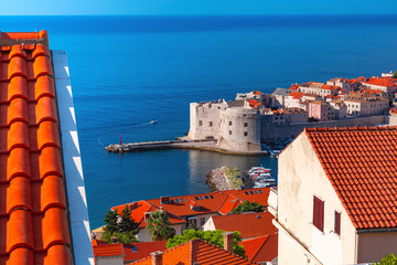 Wall Mural - Aerial view of The Old Town of Dubrovnik, Croatia