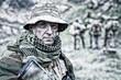 © Getmilitaryphotos - Experienced military army soldier commander close-up portrait