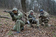 © Getmilitaryphotos - Army military soldiers group team in forest