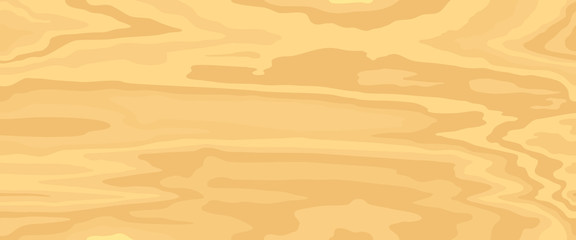 Light beige wood texture background. Empty natural pattern swatch template. Realistic plank. Vector illustration 