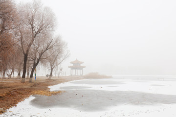 Wall Mural - Natural scenery in winter