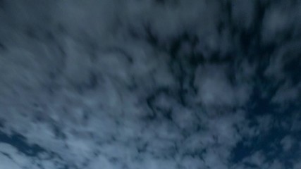 Wall Mural - clouds moving in sky at night time lapse