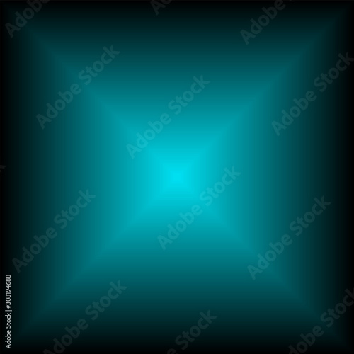 Abstract turquoise and black textured background.