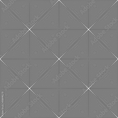 Seamless checked pattern. Lines texture. 3D illusion.