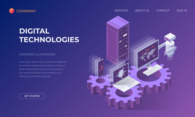 Poster - Landing page for digital technologies