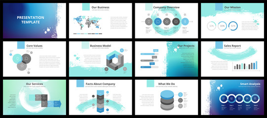 Wall Mural - Business presentation templates