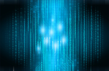 blue cyber circuit future technology concept background