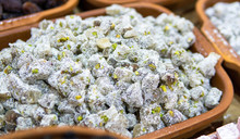 Turkish Delight With Pistachios And Coconut On The Market