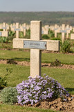 Fototapeta Lawenda - Croix marquant l'emplacement de la tombe d'un soldat français 