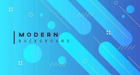 Blue gradient modern background geometric