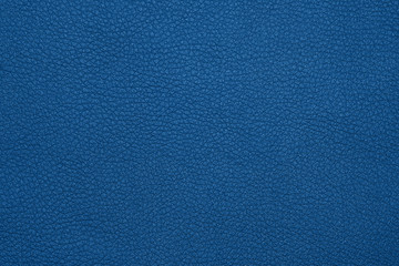 Background texture of blue natural leather grain