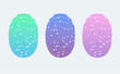 Fingerprints. Cyber security concept. Digital security authentication concept. Biometric authorization. Identification. Vector illustration of the fingerprint of different colors on a white background