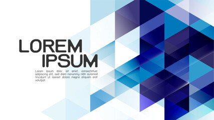 Wall Mural - abstract colorful gradient mixed geometric template and modern overlapping. vector illustration