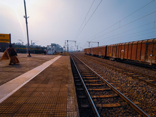 This is the picture of a train taken on November 2019 in West Bengal, India .