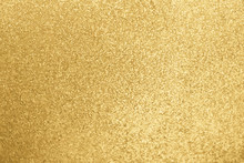 Gold Color Of Glitter Textured Background (Vector)