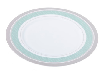 Multi colored dinner plate.