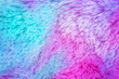 Fur of a unicorn, rainbow background. Trendy design of webpunk and vaporwave