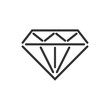 © chekman - Vector Diamond icon isolated.
